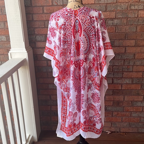 Bohemian Pattern Kimono Cardigan Coverup - Picture 8 of 13
